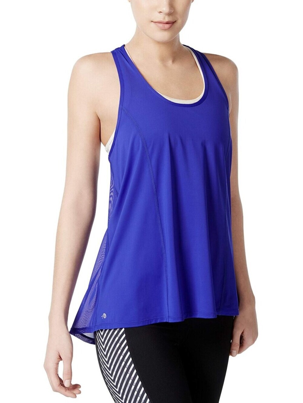 Ideology Womens Mesh Racerback Swing Tank Top Size XS